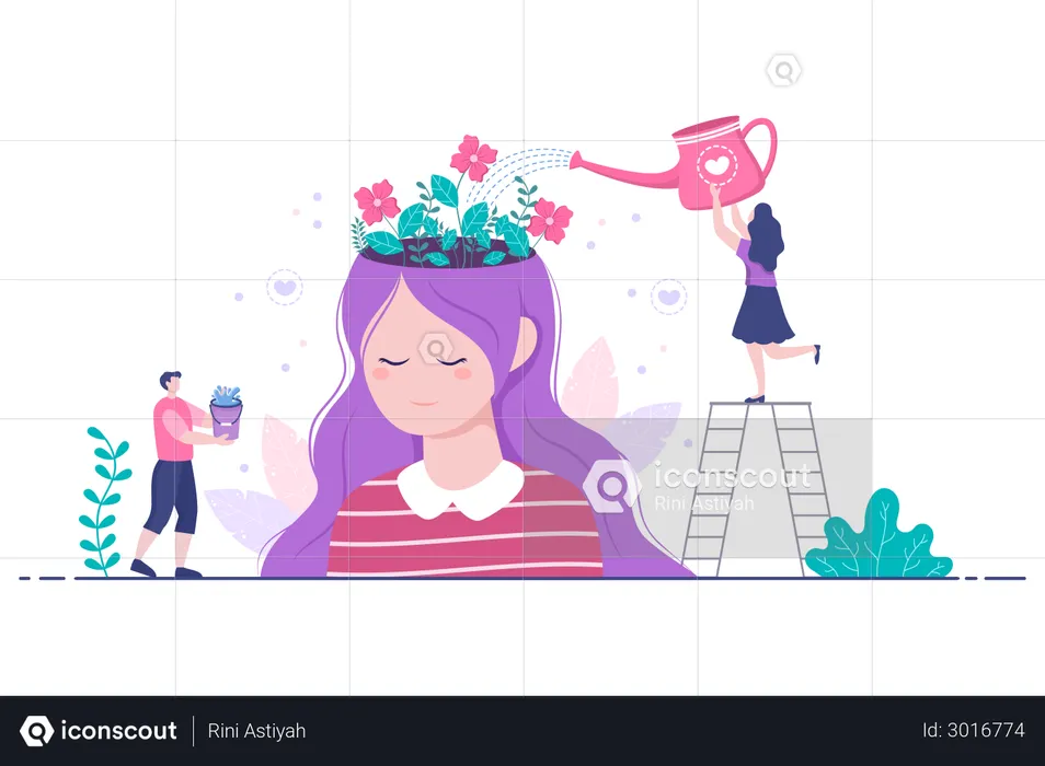 Mental treatment  Illustration