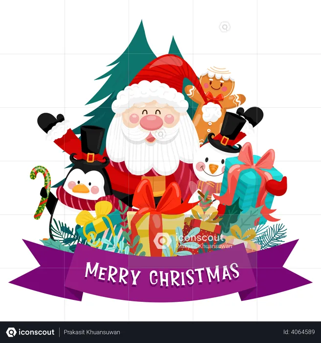 Merry christmas images with deals santa claus