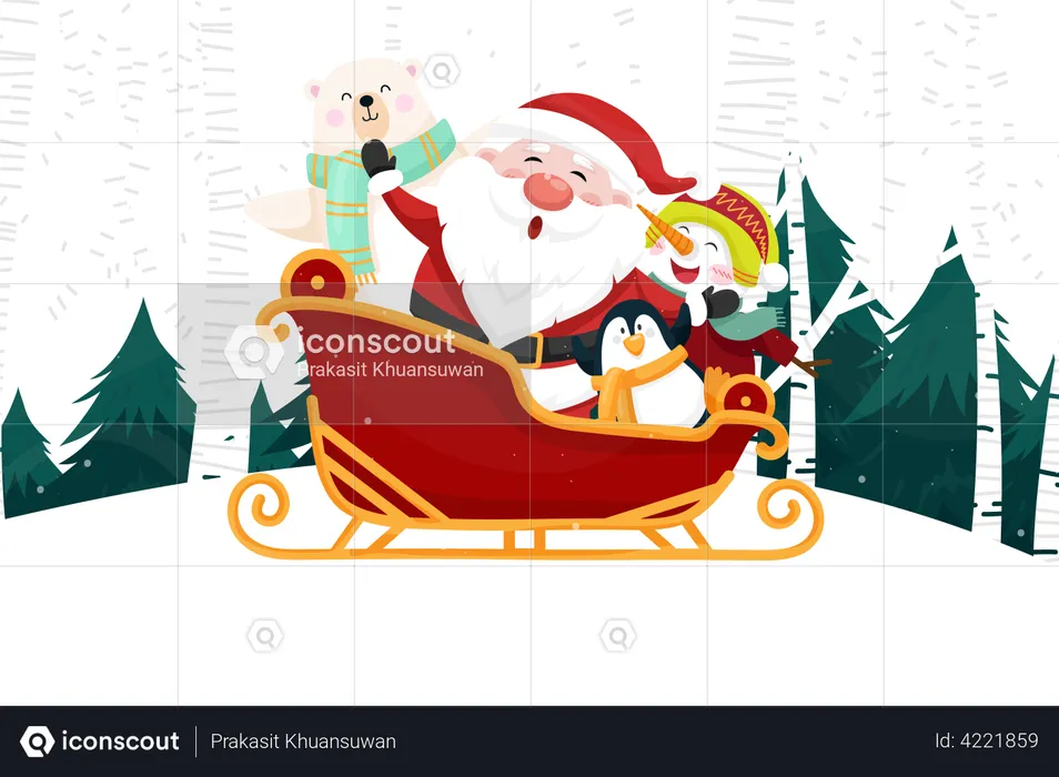 Merry Christmas banner  Illustration