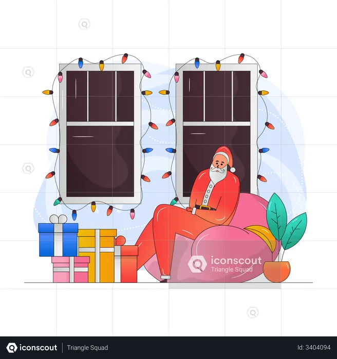 Merry Christmas santa  Illustration