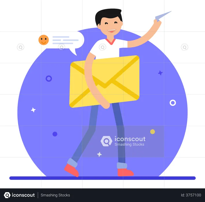 Message Sending  Illustration