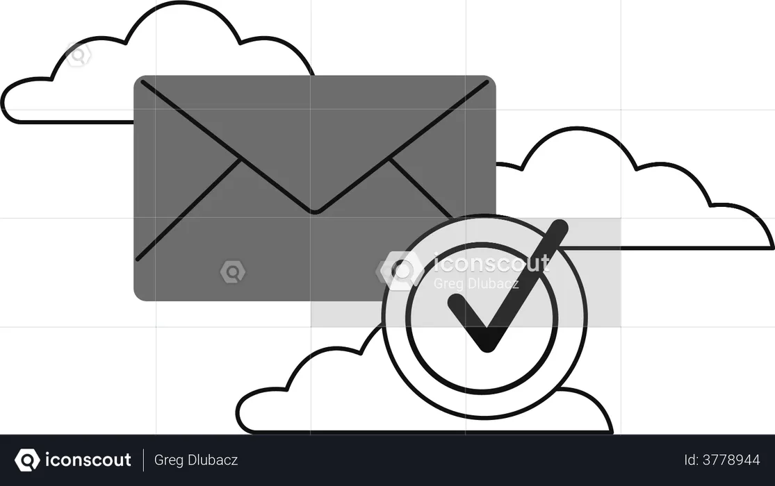 Message sent  Illustration