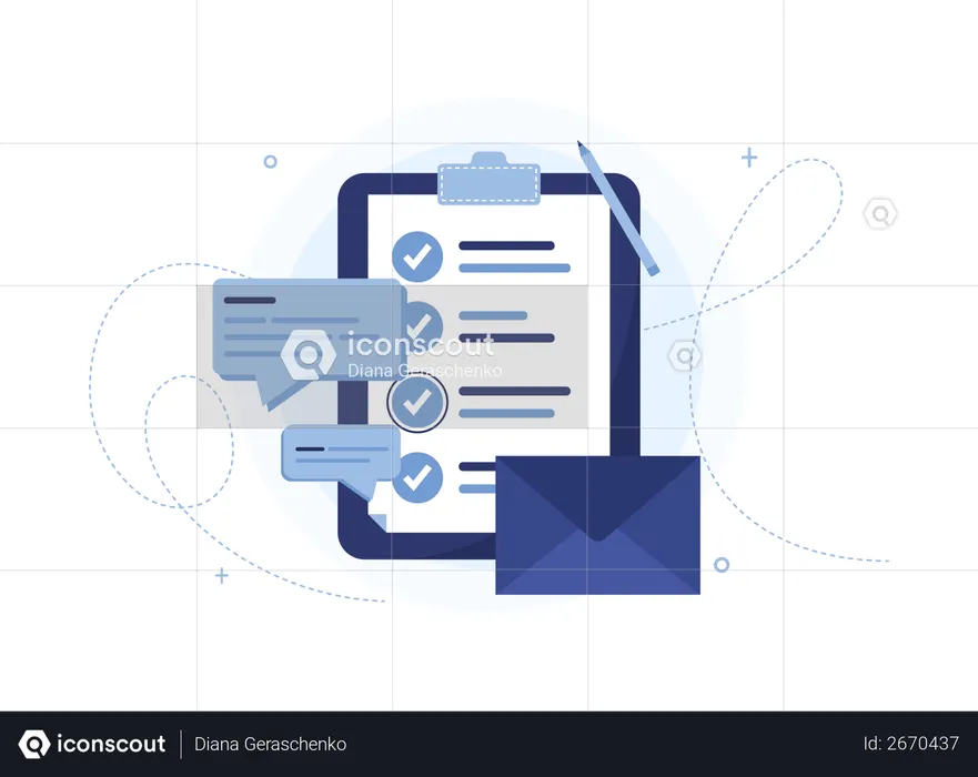 Messages And Clipboard Illustration Free Download Network