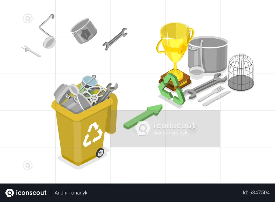 Metal Recycling  Illustration