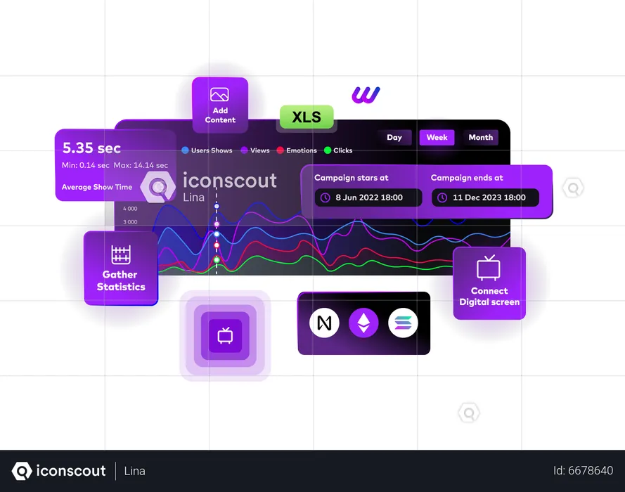 Metaverse Marketing Platform  Illustration