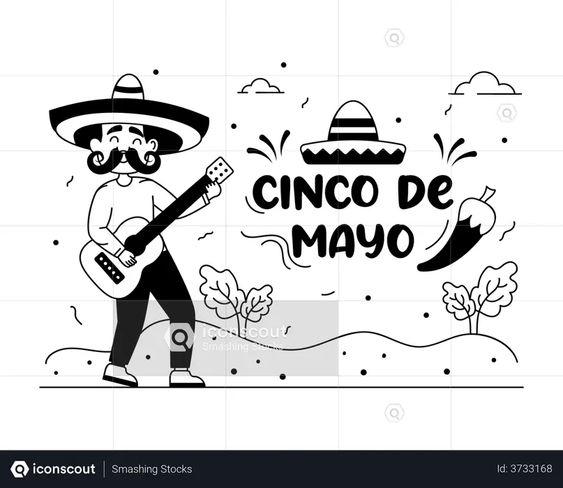 Mexican Music Show  Illustration