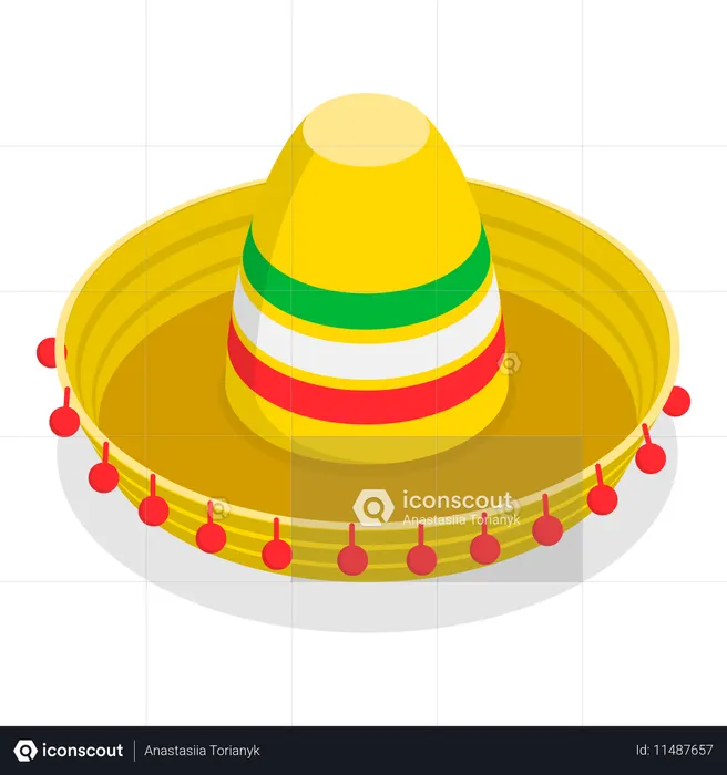 Mexikanische Hüte  Illustration