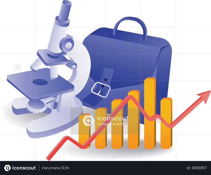 Microscope Business Analysis  Illustration