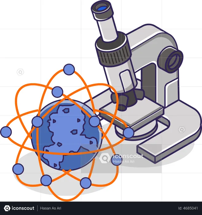 Microscope Laboratory  Illustration