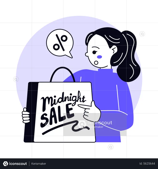 Midnight Sale  Illustration