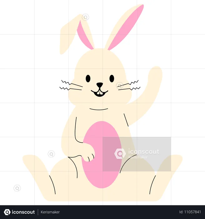 Lapin mignon  Illustration