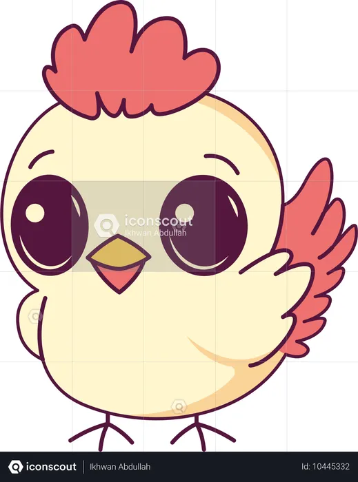 Poule mignonne  Illustration