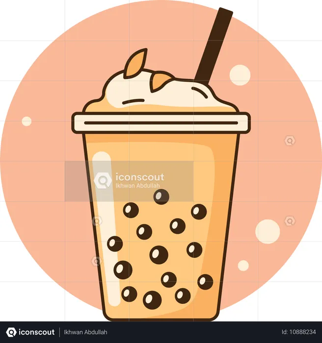 Milch-Bubble-Tea  Illustration