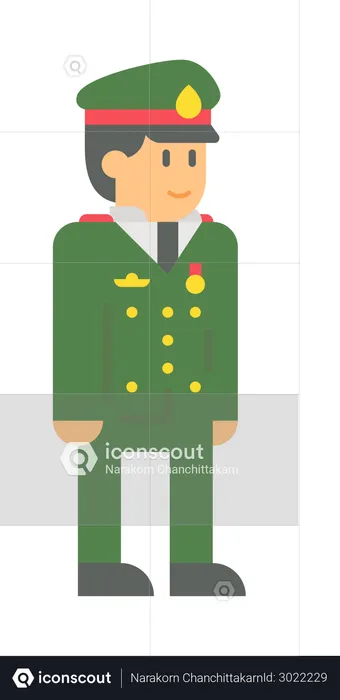 Military officer  Illustration