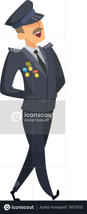 Military officer  Illustration