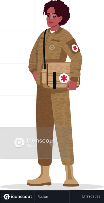 Military surgeon  Illustration