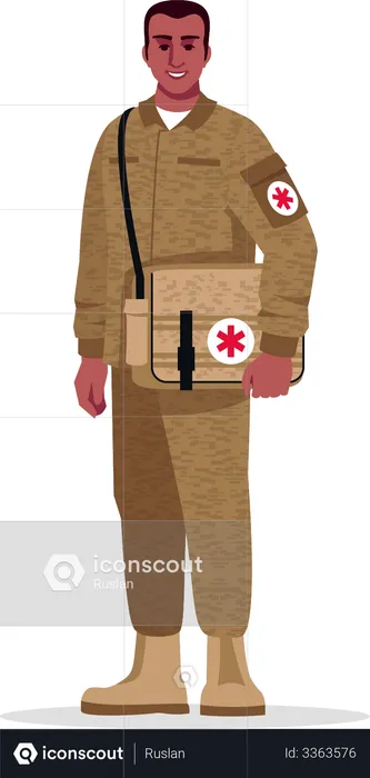 Military surgeon  Illustration