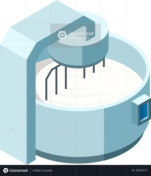 Milk production plant  Illustration