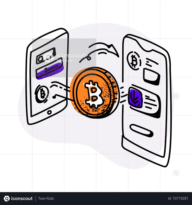 Extraction de bitcoins  Illustration