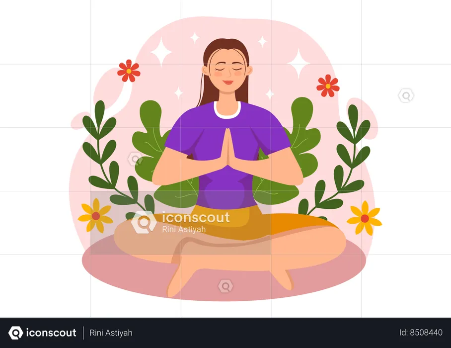 Mindfulness Meditation  Illustration