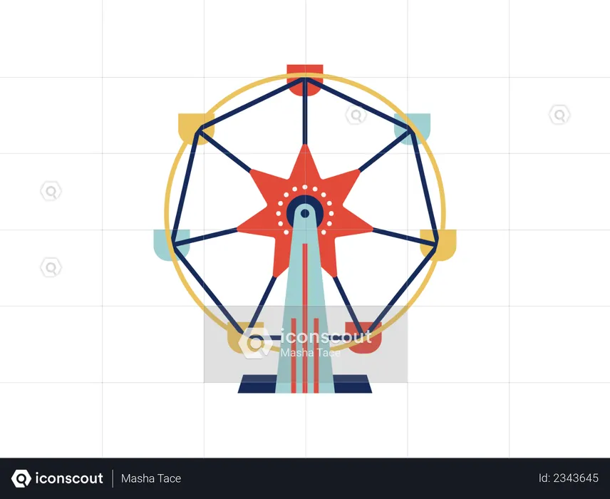 Mini Ferris wheel  Illustration