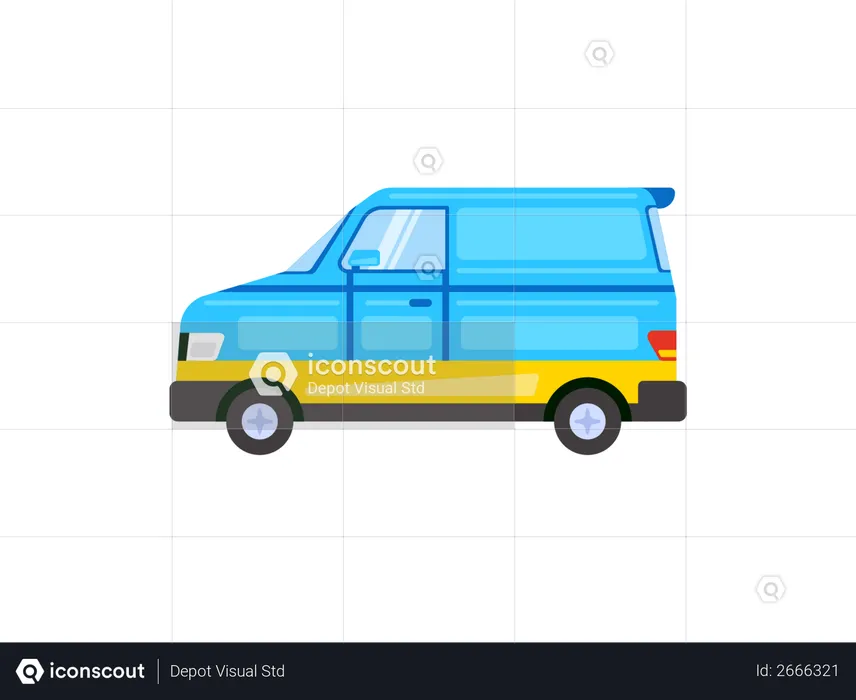 Mini Van  Illustration