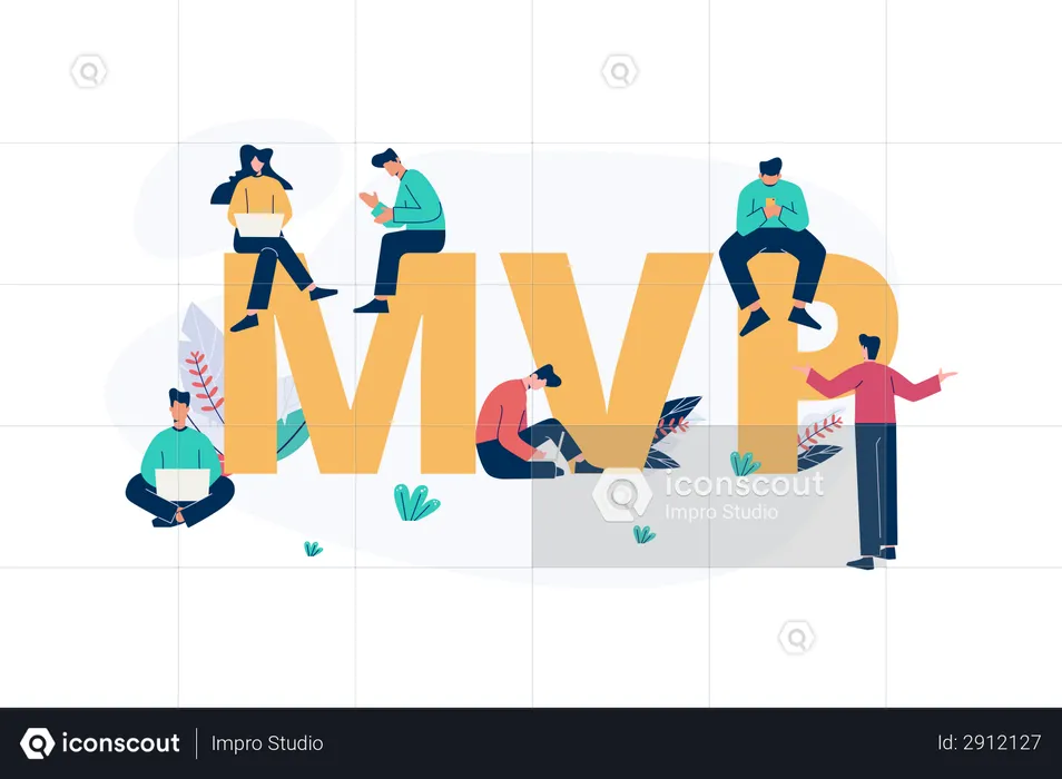 Minimum viable products - MVP  Illustration