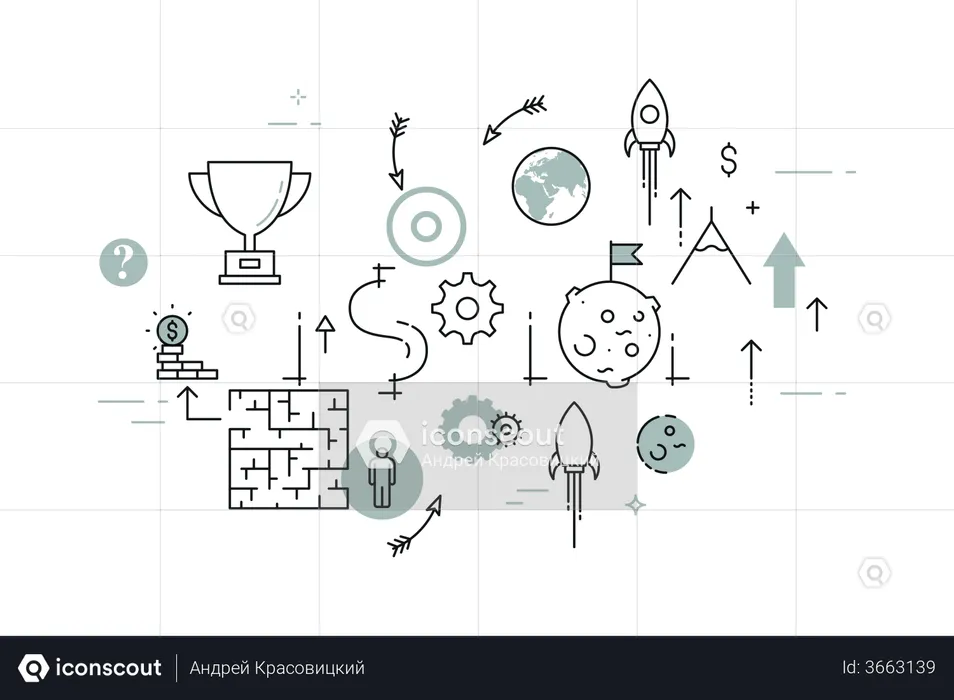 Missão empresarial  Ilustração