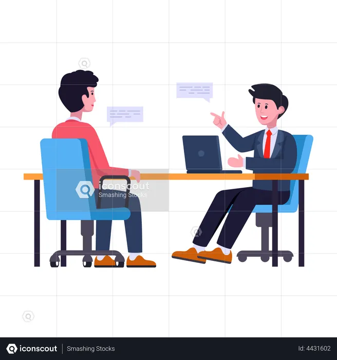 Mitarbeiterinterview  Illustration