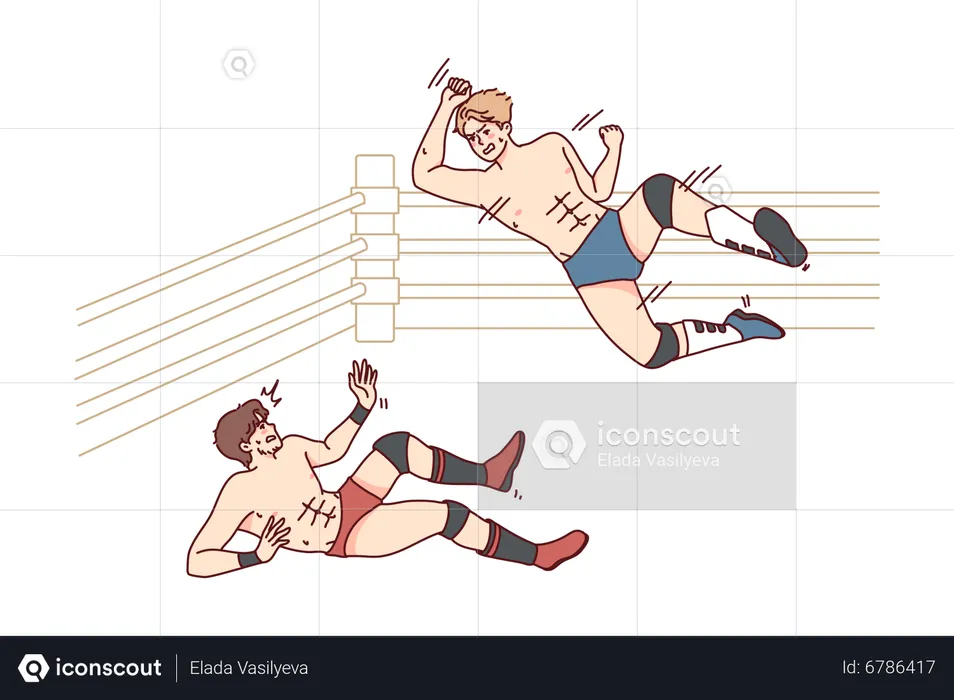 MMA fighting ring  Illustration