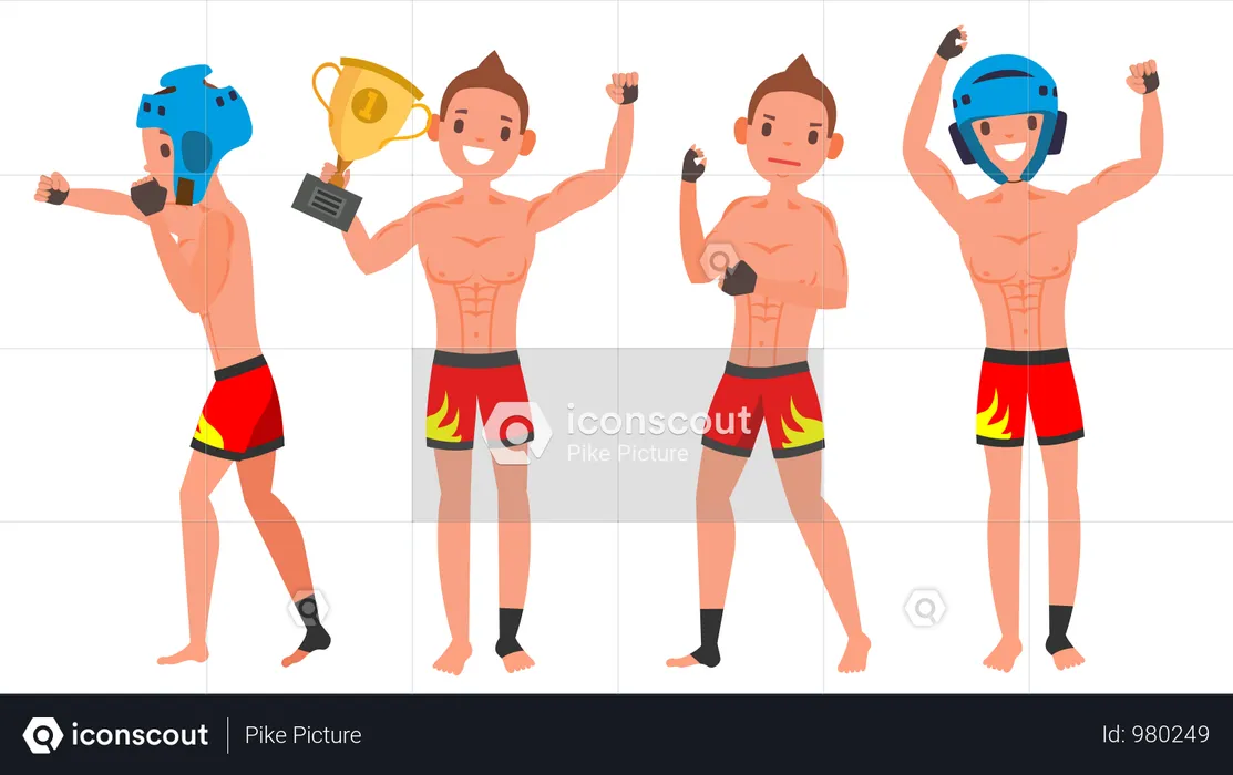 MMA 若手選手  イラスト