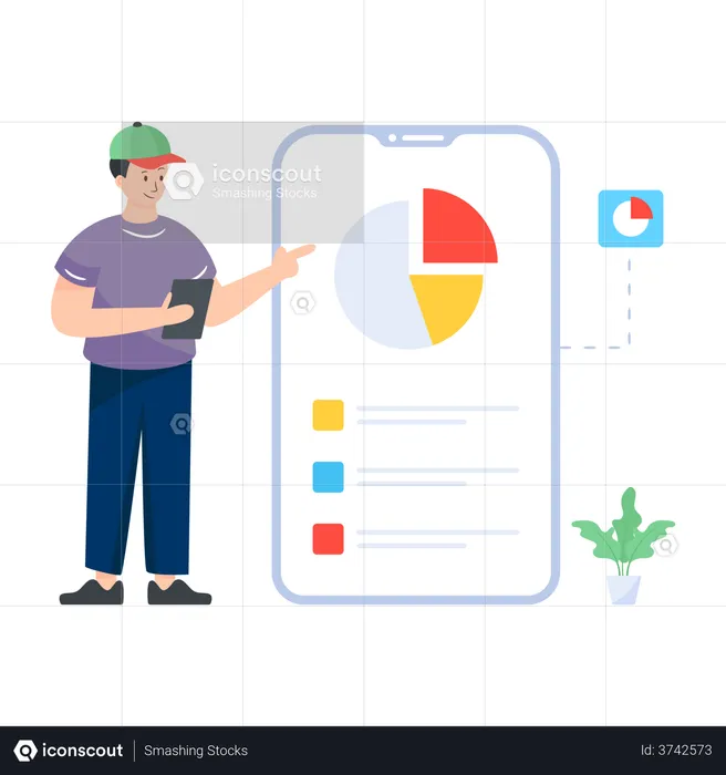 Mobile Analytics  Illustration