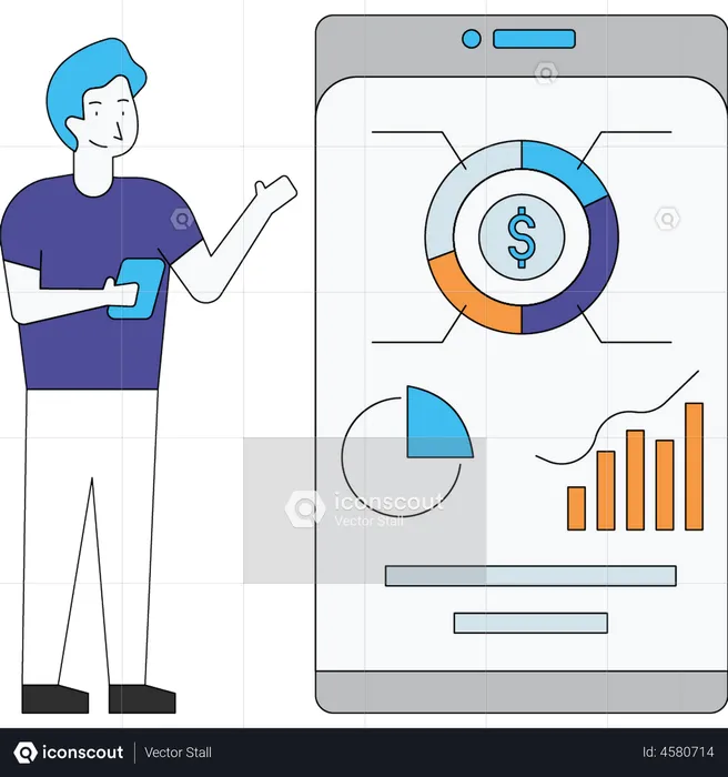 Mobile Analytics  Illustration