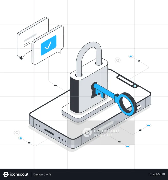Mobile application security  Illustration