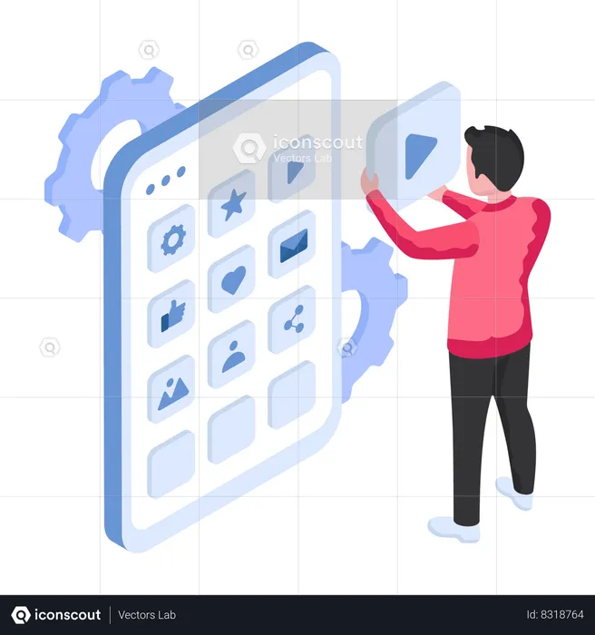 Mobile Apps Development  Illustration