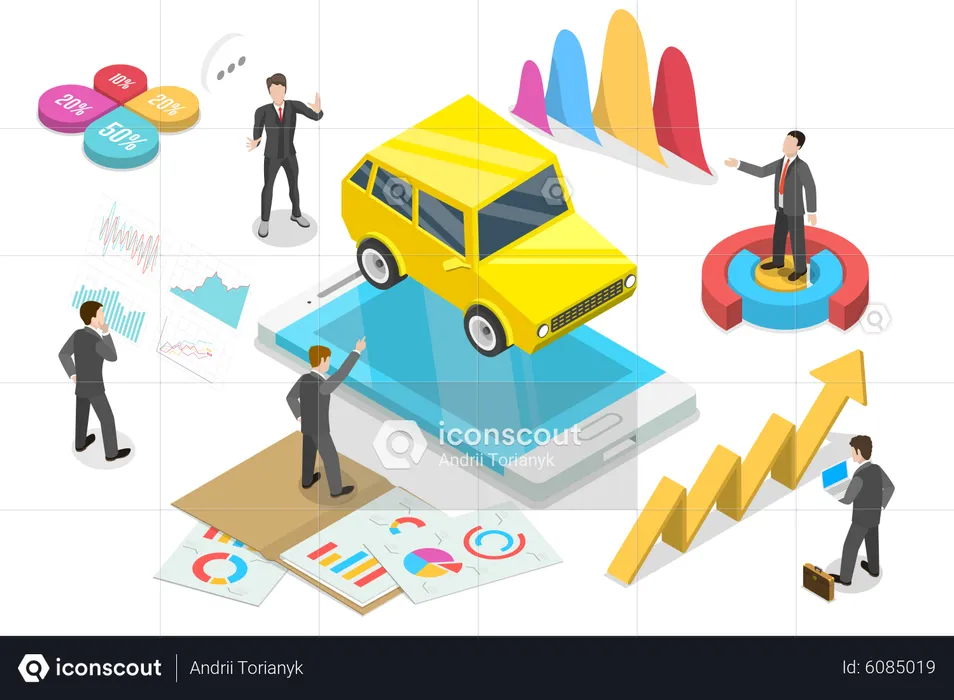 Mobile Automotive Market  Illustration