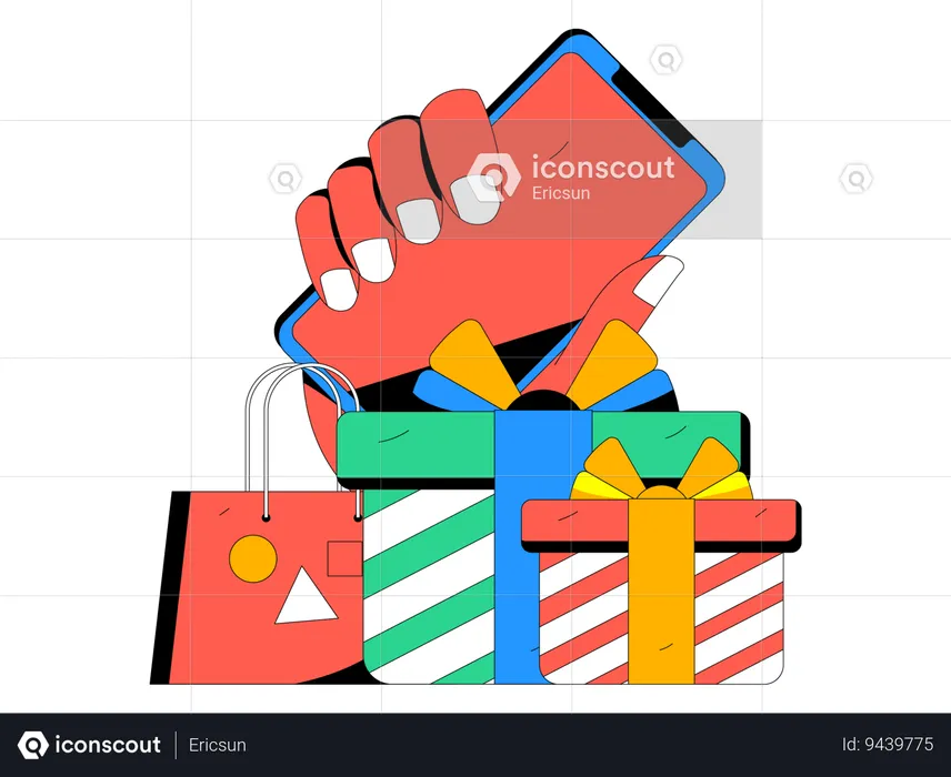 Mobile commerce  Illustration