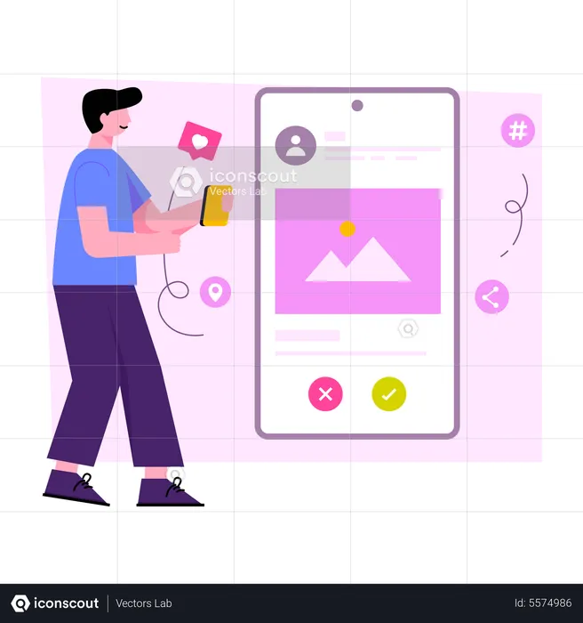 Mobile Content  Illustration