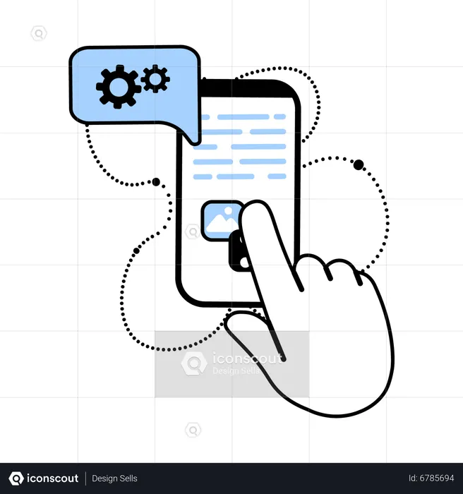 Mobiles Dateimanagement  Illustration