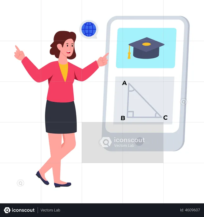 Mobile Education  Illustration