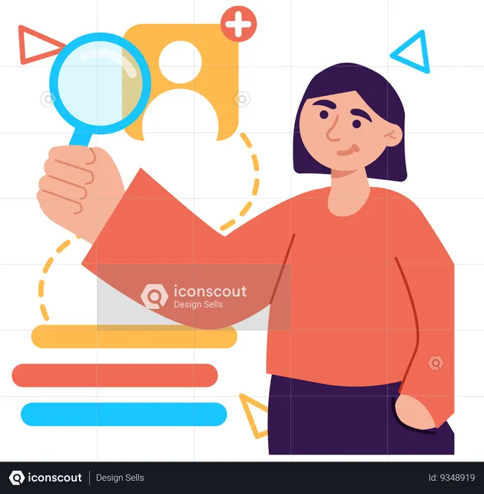 Mobile Health App  Illustration