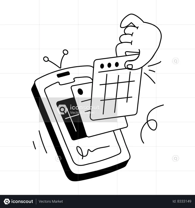 Mobile Interface  Illustration