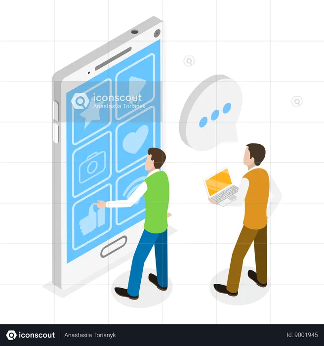 Mobile Interface Design  Illustration
