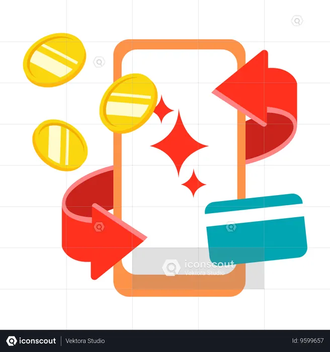 Mobile Investment Transactions  Illustration