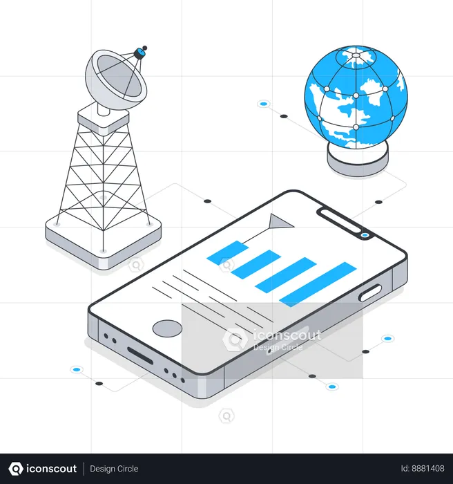 Mobile Network  Illustration