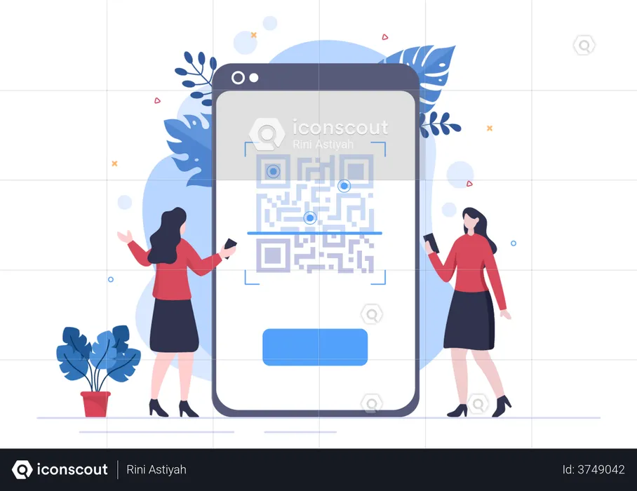 Mobile Payment  Illustration