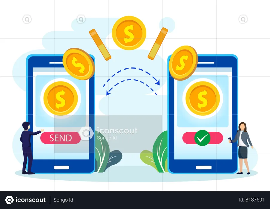 Mobile Payment  Illustration