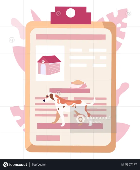 Mobile phone application for pet owners  Illustration