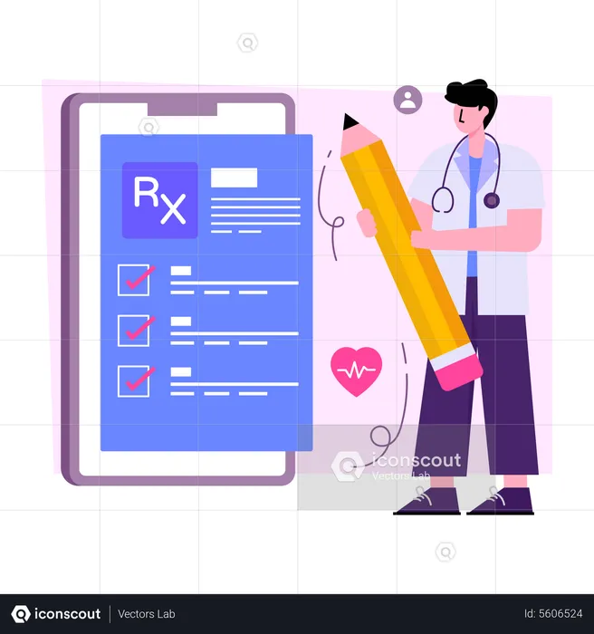 Mobile Prescription  Illustration