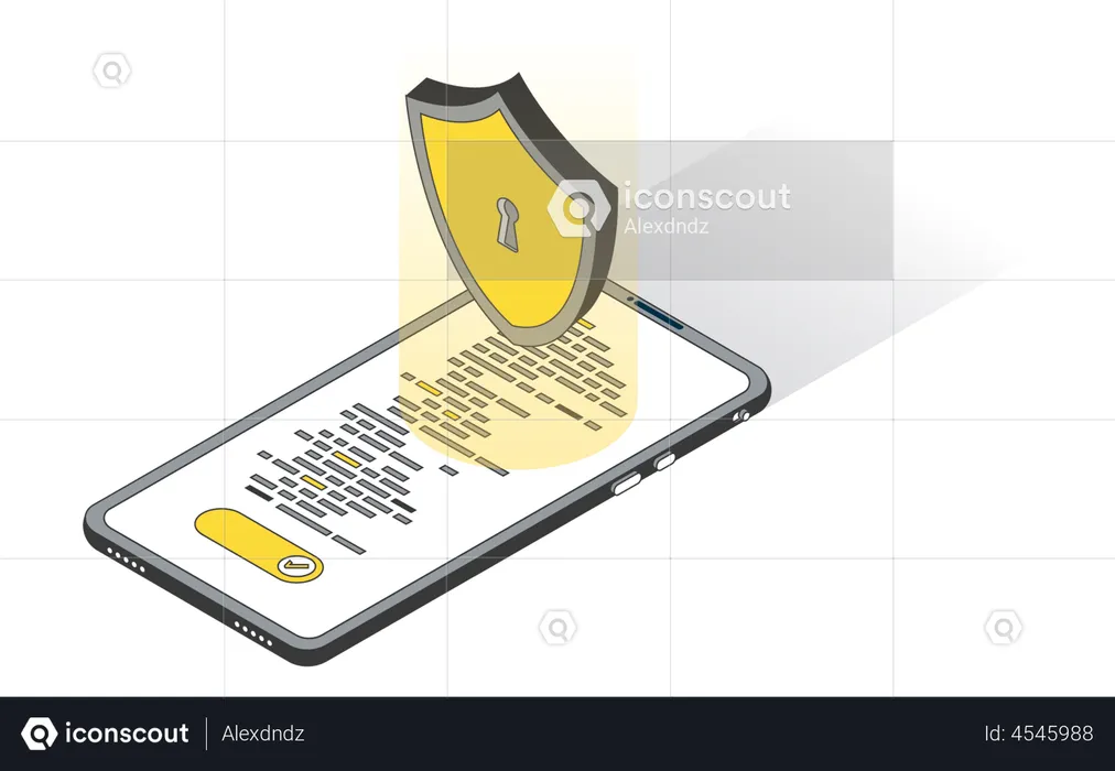 Mobile Protection  Illustration